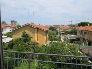 a view of a city from a balcony at La Baia di Lori in Pesaro