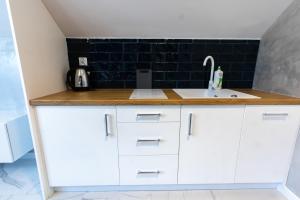 Kuchyňa alebo kuchynka v ubytovaní Stylowe Apartamenty Plewiska