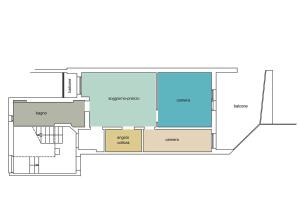 Plán poschodí v ubytovaní Appartamenti Villa Miramare