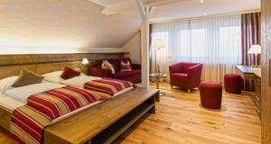Postel nebo postele na pokoji v ubytování Hotel Waldeck mit Restaurant "Florian'S"