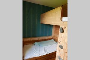 Litera en una cabaña con escalera en Joli appartement confortable rénové style cosy, en Saint-Martin-de-la-Porte 7 fotos más