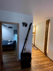 Posteľ alebo postele v izbe v ubytovaní SPA Apartament Jenny Ski&Fun widok na Skrzyczne i skocznię "Skalite"