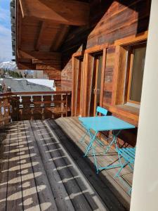 Balkón nebo terasa v ubytování Appartement Nendaz Chardon Bleu