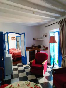 Posteľ alebo postele v izbe v ubytovaní Guesthouse La Tienda Cómpeta 21b