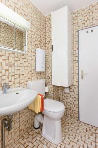 Koupelna v ubytování Ferienwohnung An Bord