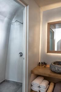 
A bathroom at Kasimatis by La Perla - Adults Only
