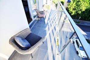 Balkón alebo terasa v ubytovaní Apartament Słoneczny przy Rybackiej