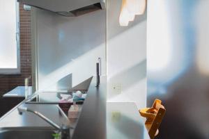 旭川市にあるSTAY IN TOYOOKAのキッチン(シンク、カウンタートップ付) +26枚の写真
