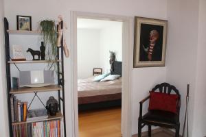 Un pat sau paturi într-o cameră la Bed & Breakfast Bodensee mit Herz