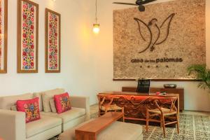 Khu vực ghế ngồi tại Casa de Las Palomas Boutique Hotel by Paloma's Hotels - Adults Only