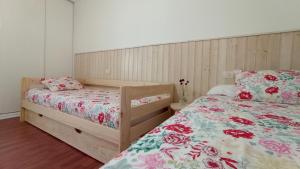 Posteľ alebo postele v izbe v ubytovaní O Lagar apartamento grande y luminoso. 8 personas.
