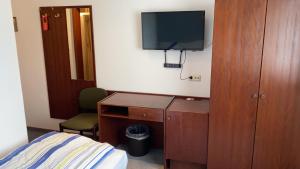 TV a/nebo společenská místnost v ubytování Hotel -Pension-Weller