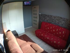 Atpūtas zona naktsmītnē 1090 Śmiałego 38 - Tanie Pokoje w Apartamencie - samodzielne zameldowanie - self check in