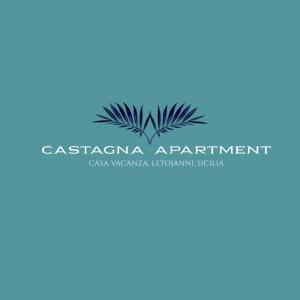 レトイアンニにあるCastagna Apartment Letojanni - Taorminaのヤシの木のロゴデザインテンプレート