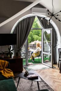 Posedenie v ubytovaní Apartament w centrum 3