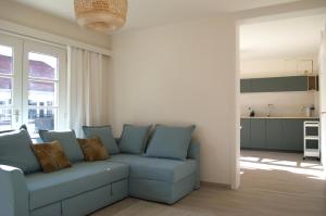 Khu vực ghế ngồi tại Sunny apartment in residential park - De Haan