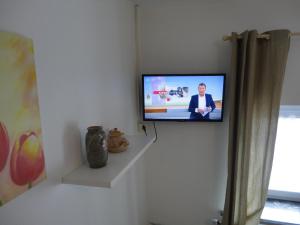 TV a/nebo společenská místnost v ubytování Haus Wangen Studio