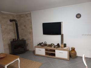 TV a/nebo společenská místnost v ubytování Rustic Villas Barlovic