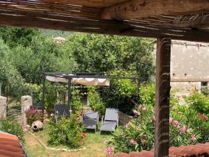 Zahrada ubytování VILLA IL BLU direkt am Meer