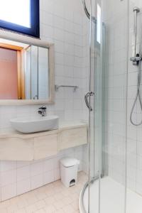 Koupelna v ubytování Hotel Sorriso