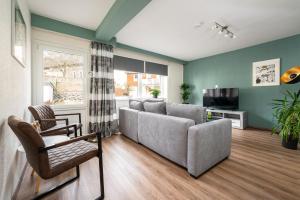 Posezení v ubytování Ferienhaus Usseln