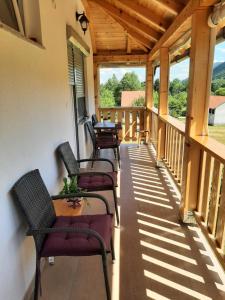 Balkón nebo terasa v ubytování Apartments Paradise
