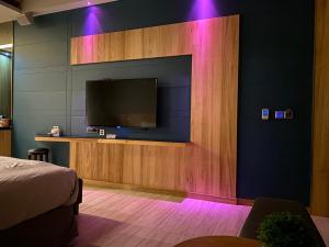 TV a/nebo společenská místnost v ubytování LE LE Motel
