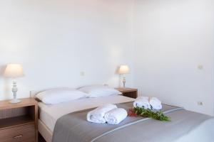 Postel nebo postele na pokoji v ubytování «MARMARA» house