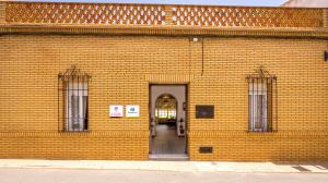 The facade or entrance of La Vaquería