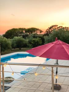 Bazén v ubytování Ferienhaus auf der Insel Vir, 2 Pools, sehr privat, ideal für Familien nebo v jeho okolí