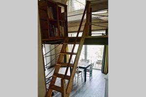 Knihovna v apartmánu