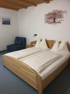 Krevet ili kreveti u jedinici u objektu Gasthof Waldruhe