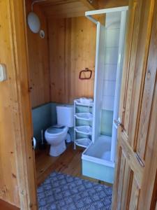 Koupelna v ubytování Domki Lazur + 37 fotografií