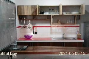 Virtuvė arba virtuvėlė apgyvendinimo įstaigoje Kokrobitey Apartments-GAL