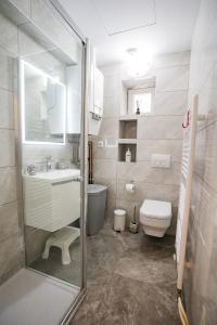 Koupelna v ubytování Apartments Šentvid