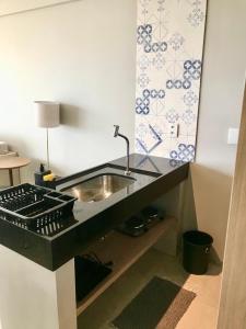 Η κουζίνα ή μικρή κουζίνα στο Paiva Flat Home Stay - Barra de Jangada