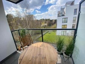 Balkón alebo terasa v ubytovaní Apartament Swing