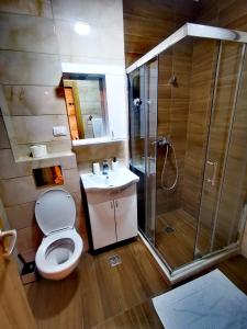 Koupelna v ubytování Panorama Zlatibor