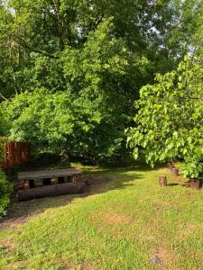 A garden outside Casa de camp Les Tretes