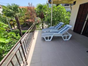 Balkón nebo terasa v ubytování Apartman Tamy