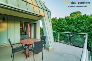 Balkon lub taras w obiekcie Baltic Apartments - Rezydencja Bursztyn
