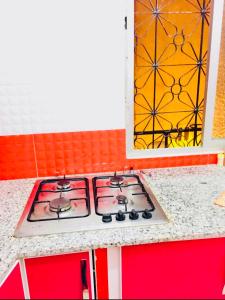 Kuchyň nebo kuchyňský kout v ubytování Appartement Charmant