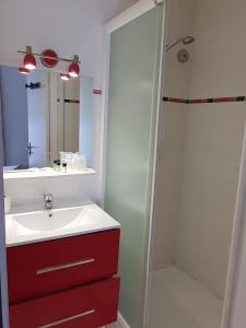 Koupelna v ubytování Ma Petite Auberge