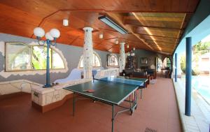 - une salle de ping-pong avec une table de ping-pong dans l'établissement Villa Monterose, à Malija
