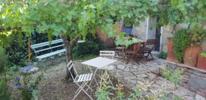 A garden outside Il Cantuccio nel Chianti