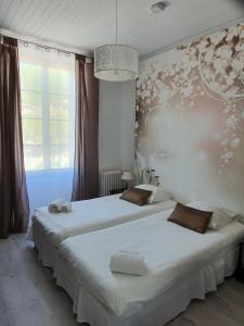 Postel nebo postele na pokoji v ubytování Ma Petite Auberge