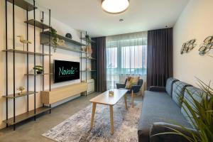 Posezení v ubytování Nobile apartment - Coral Residence complex with parking & pool