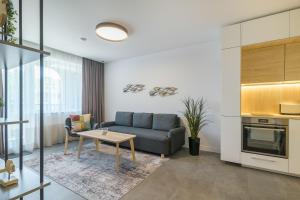 Kuchyň nebo kuchyňský kout v ubytování Nobile apartment - Coral Residence complex with parking & pool