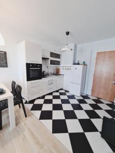 Kuchyňa alebo kuchynka v ubytovaní Apartament Centrum Jana Pawła II