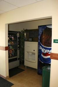 a pepsi refrigerator and a pepsi soda machine at Yellowstone Lodge in West Yellowstone
